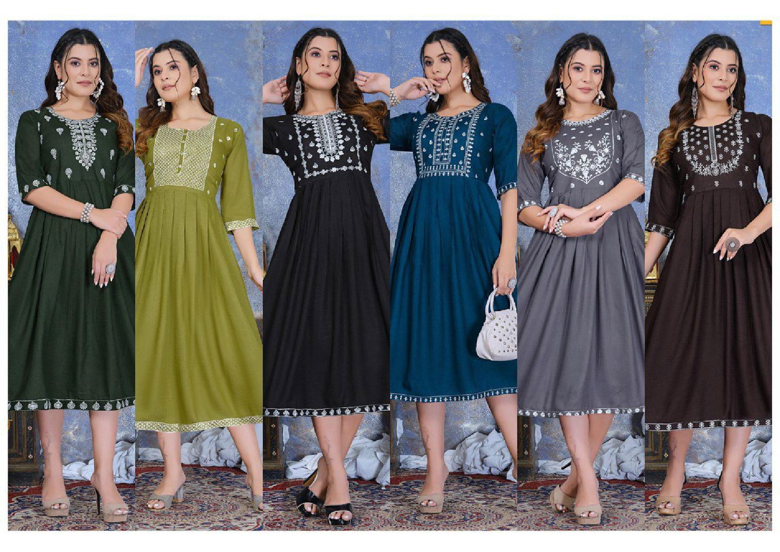 Trendy Tara Sitara Ethnic Wear Wholesale Anarakli Kurtis
